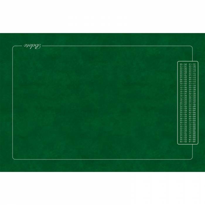 Tapis de belote "GRILLE DES POINTS" - jersey néoprène - 60 x 40 cm - rectangulaire