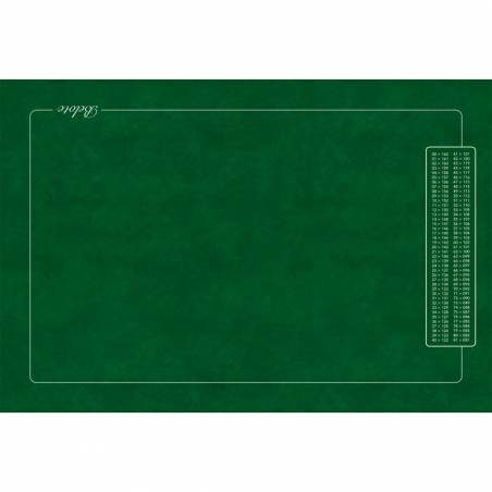 Tapis de belote "GRILLE DES POINTS" - jersey néoprène - 60 x 40 cm - rectangulaire