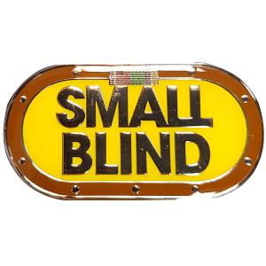 Card-Guard "SMALL BLIND" - en laiton – 2 faces différentes – 50mm de diamètre