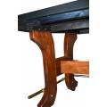 Table Black Jack "LUXE" - en bois - rack sous clefs - repose pied