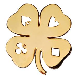 Card-Guard "4 LEAF" - in metallo - 50 mm di diametro

