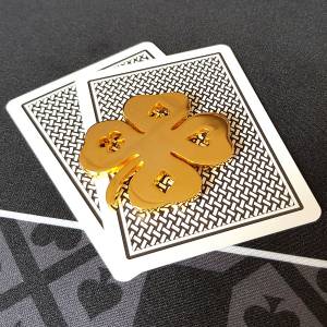 Card-Guard "4 LEAF" - em metal - 50mm de diâmetro