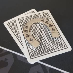 Kartenhalter "Pferdehuf" - aus Messing - 50mm Durchmesser