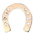 Card-Guard "HORSE SHOE" - brass - 50mm in diameter