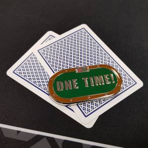 Card-Guard "ONE TIME" - metal - 2 różne strony.