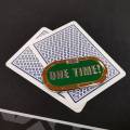 Karten-Schutz "ONE TIME" - aus Metall - 2 verschiedene Seiten.