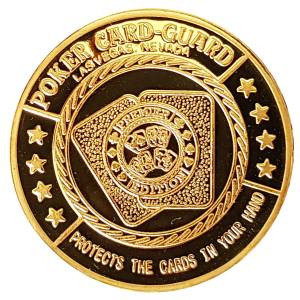 Card-Guard "I AM A SHARK!" - brass - 40mm diameter.