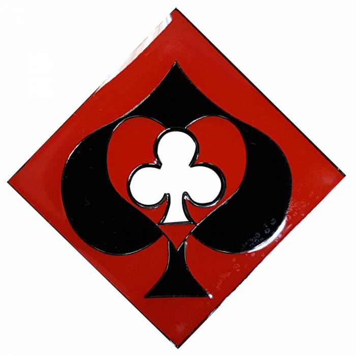 Card-Guard "DIAMOND SHAPE" - in metal - 50mm in diameter 

Card-Guard "DIAMOND SHAPE" - in metallo - diametro 50mm
