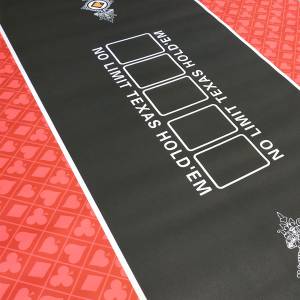 Tappetino da poker "NO LIMIT UNI" - rettangolare - 180 x 90 cm - 10 posti - in jersey di neoprene