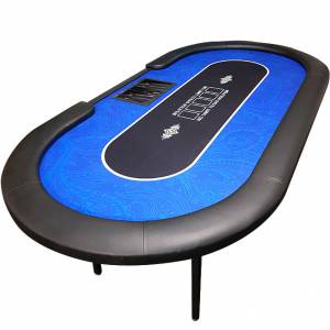 Tables de Poker "Floréal" - pieds pliants- tapis en tissu et bords mousse