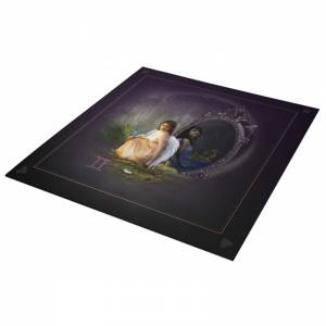 Tapete de cartomancia "ASTRO GÉMEOS" - jersey de neoprene - quadrado - 80 x 80 cm