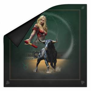 "ASTRO BULL" Card Reading Mat - neoprene jersey - square - 80 x 80 cm