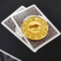 Card Guard "GOLDEN RAT" - 2 different faces - 50mm - in brass