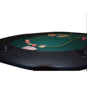 Pokeryt "TURNERING" - 200 cm x 100 cm - hopfällbar - för 10 spelare