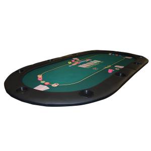 Poker table top "TOURNAMENT" - 200 cm x 100 cm - foldable - for 10 players