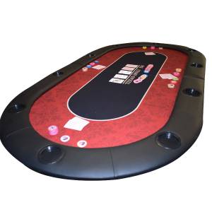 Top de mesa de pôquer "VICTORIAN" - 200 cm x 100 cm - dobrável - para 10 jogadores