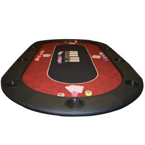 "VICTORIAN" poker table top - 200 cm x 100 cm - foldable - for 10 players