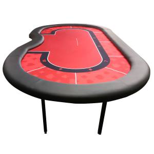 Mesa de poker de torneio "RED" - pernas dobrÃ¡veis - posiÃ§Ã£o do dealer - 10 jogadores