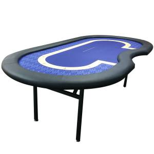Table de poker de tournoi "BLUE" – emplacement dealer – 10 joueurs