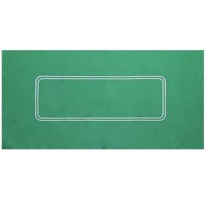 Tapis de Poker en feutrine verte – avec betline - 180/90 cm