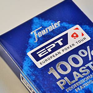 Fournier "EPT" - Een spel van 55 kaarten van 100% plastic - pokersize - met 2 jumbo-indices.
