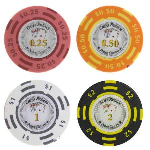 Mallette de 300 jetons de Poker "CHIPS PALACE" - Version CASH GAME - en Clay composite 14 g - avec accessoires