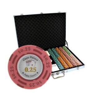 Mallette de 1000 jetons de poker "CHIPS PALACE" - version CASH GAME - en clay composite 14 g - avec accessoires