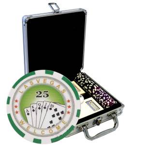 Mallette de 100 jetons de poker "ROYAL FLUSH" - version TOURNOI - en ABS insert métallique 12 g - avec accessoires