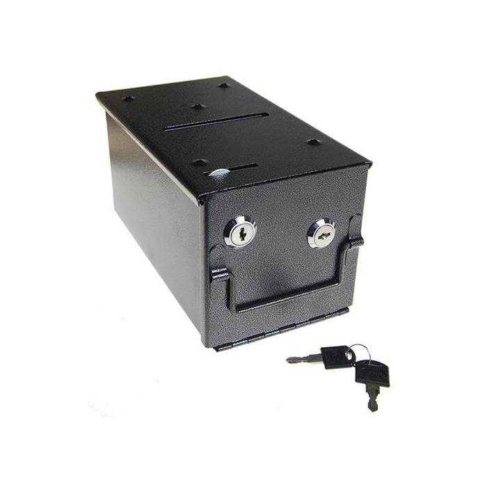 Drop Box SMALL - pour table de poker – en métal - double fermeture