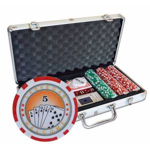 Mallette de 300 jetons de poker ROYAL FLUSH – en plastique ABS avec 11