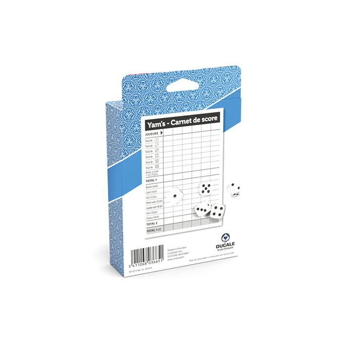 Ducale – Lot De 2 Blocs De Score Pour Yams – Feuilles De Marque Pour Jeu De Dés