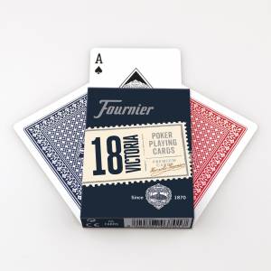 Fournier "18 VICTORIA" - jeu de 54 cartes cartonnées -  2 index standard
