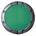 Dessus de table de poker rond  "ÉCO" – plateau en bois et tapis en feutrine – bords simili cuir en mousse - 120x60 cm