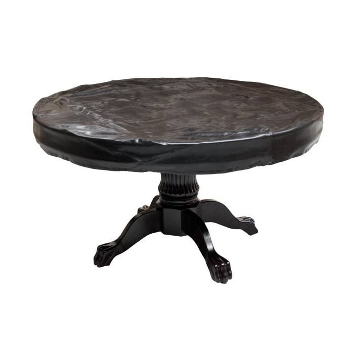 Coperta protettiva per tavolo da poker rotondo - in similpelle - bordi elastici - 140 cm
