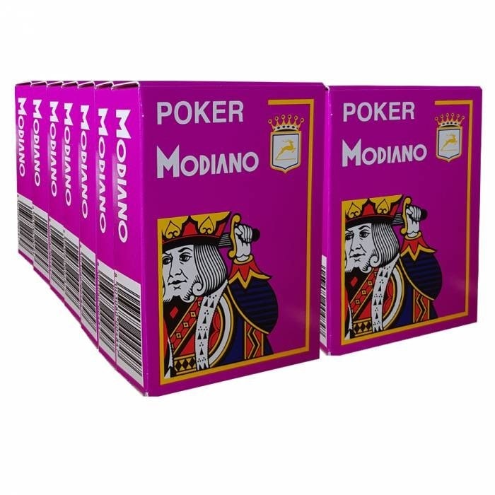Deck van 14 Modiano "CRISTALLO" kaarten - Paars