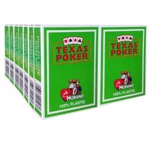 Cartouche de 14 jeux Modiano "TEXAS POKER HOLD EM" - VERT