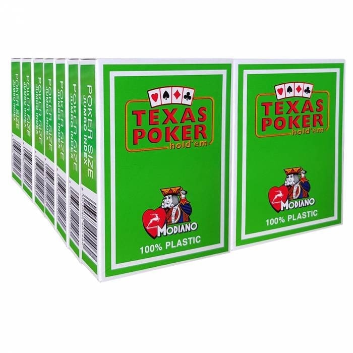 Cartuccia di 14 giochi Modiano "TEXAS POKER HOLD EM" - VERDE