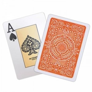 Kaartenset van 14 spellen Modiano "TEXAS POKER HOLD EM" - Oranje