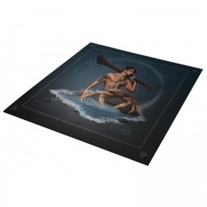Tappeto di cartomanzia "ASTRO CANCER 2" - jersey in neoprene - quadrato - 80 x 80 cm