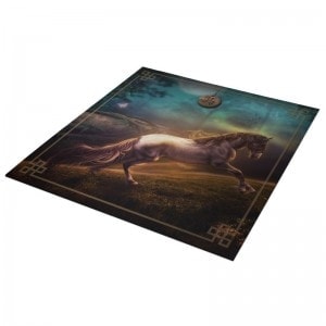 Kartomantimatta "ASTRO KINESISKA HÄSTEN" - neoprentrikå - fyrkantig - 80 x 80 cm