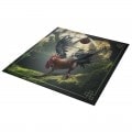 Tarotmatta "KINESISK ASTRO TUPP" - neoprentrikå - kvadratisk - 80 x 80 cm