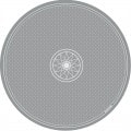"DIVINATION" Gray Card Reading Mat - Neoprene Jersey - 80 cm.