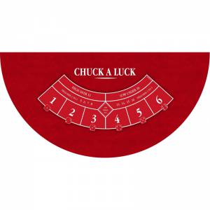 Tapis de "CHUCK A LUCK" - 140 x 70 cm - jersey néoprène - Demi-lune - 4 couleurs