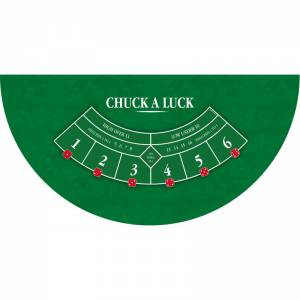 Tapis de "CHUCK A LUCK" - 140 x 70 cm - jersey néoprène - Demi-lune - 4 couleurs