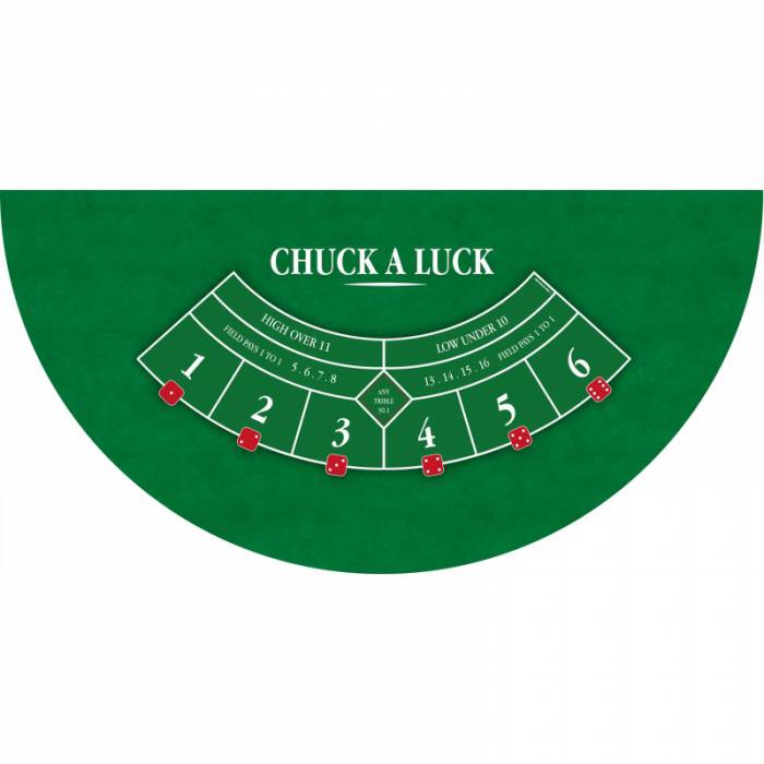 "CHUCK A LUCK XL" Teppich - 200 x 100 cm - Neopren-Jersey - Halbmondform - 4 Farben
