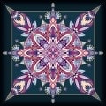 Tapis de cartomancie "DIVINATION 03" - jersey néoprène - carré - 80 x 80 cm