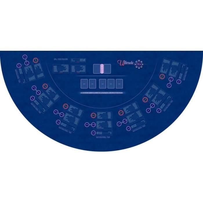TAPIS NÉOPRÈNE POKER ROUGE - 100 cm x 60 cm | La Règle du Jeu