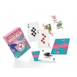 Ducale "SUMMER 22 - FLAMANT" - SAINT TROPEZ Edition - Kartenspiel mit 54 Karten.