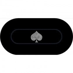 Oval Poker Mat "TYPO SPADE"...