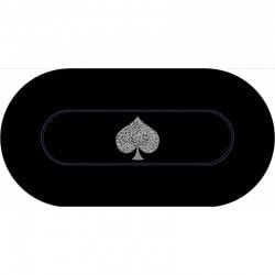 Ovales Poker-Teppich "TYPO...
